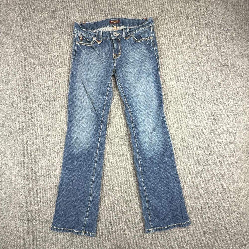 Y2K Hot Kiss Jeans Women's 9/29 Medium Wash Low Rise Bootcut Stretch Denim